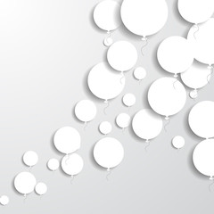 Wall Mural - paper balloons