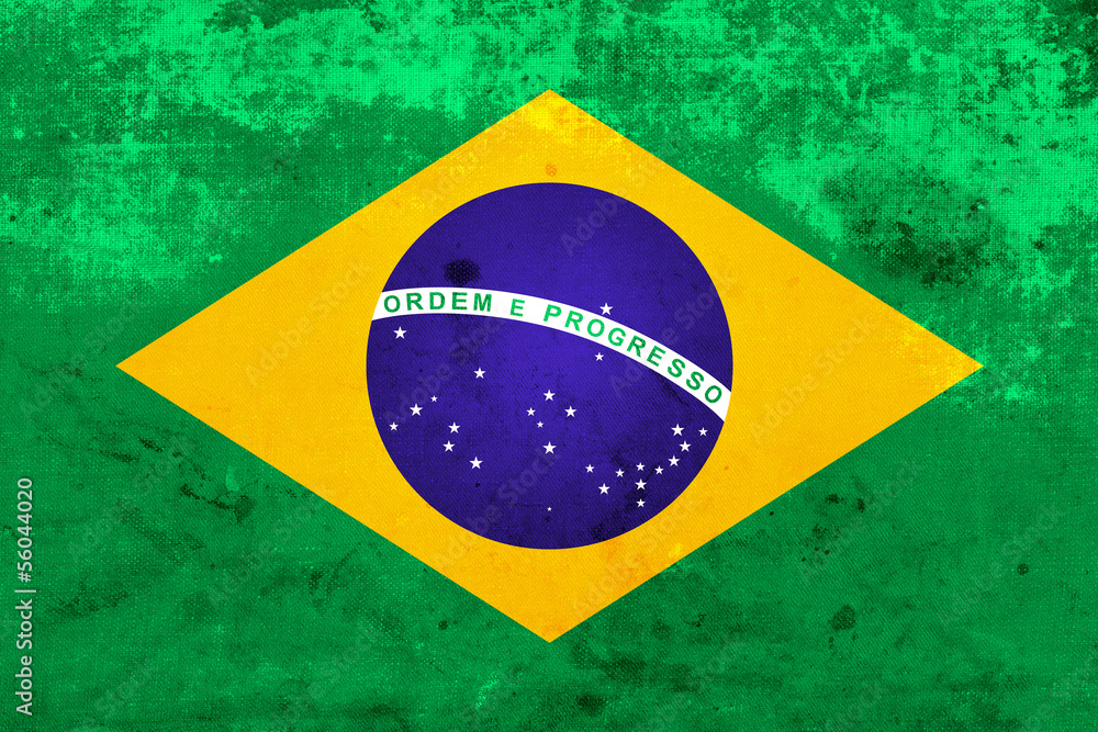 Brazil Flag kopia - obrazy, fototapety, plakaty 