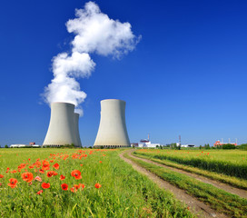 Wall Mural - Nuclear power plant Temelin in Czech Republic Europe