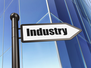 Business concept: Industry on Building background