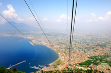 beautiful Naples Bay view from Faito cableway