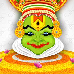 Sticker - Colorful Kathakali Face