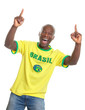 © Daniel Ernst - Brazilian soccer fan cheering and pointing