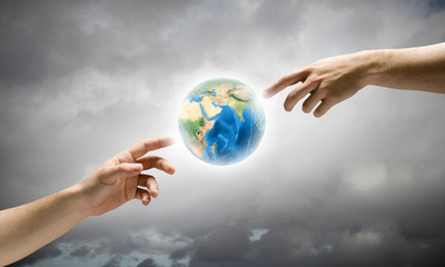 Wall Mural - global interaction