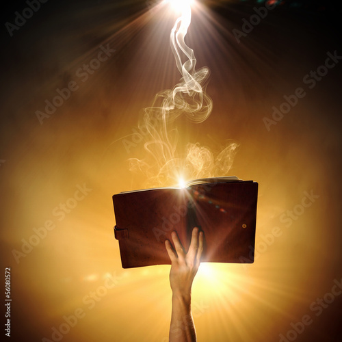 Plakat na papierze fotorealistycznym Magiczna książka