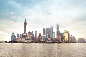 Wall Mural - Shanghai skyline - China