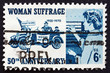 Postage stamp USA 1970 Suffragettes, 1920 and Voter, 1970