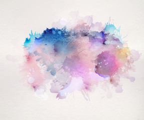 Aufkleber - watercolor stains