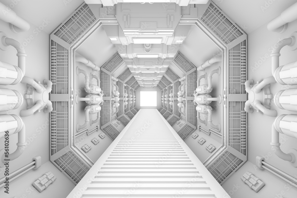 Photo Art Print Spaceship Interior Center View Europosters