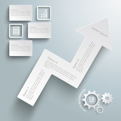 Canvas Print - Arrow Chart Success