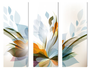 Poster - Set of vector abstract colorful  backgrounds for design