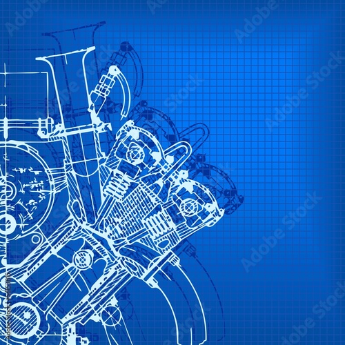 Board z aluminiowym obramowaniem Technologia streszczenie tło. 