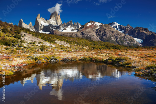 Board z aluminiowym obramowaniem Mount fitz roy, argentyna