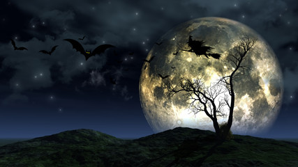 Wall Mural - halloween landscape
