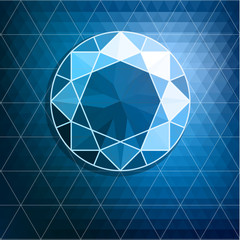 Wall Mural - abstract diamond background - eps10