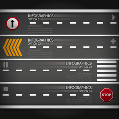 Wall Mural - Street & Sign Infographics Design Template