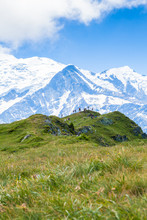 A Beautiful View Of The Mont Blanc In The French Alps