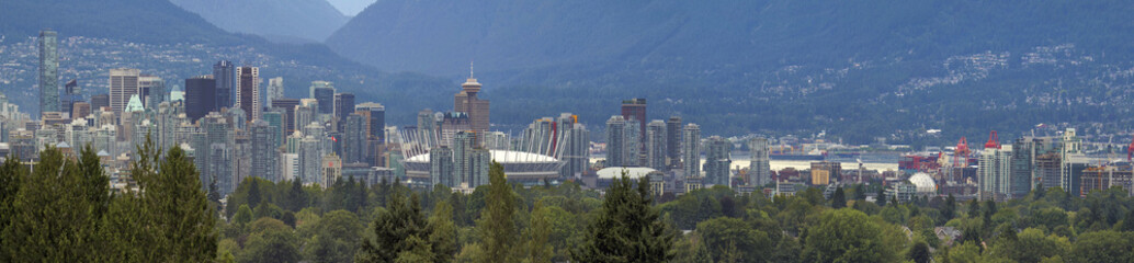 Vancouver BC City Day Panorama