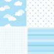 Seamless blue baby backgrounds