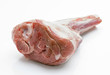© Jultud - Crude whole veal shank, on white base