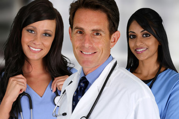 Wall Mural - Doctors and Nurse