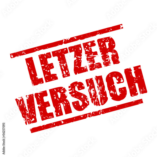 Stempel Eckig Letzter Versuch I Stock Vector Adobe Stock