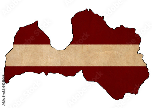 Latvia Map On Latvia Flag Drawing Buy This Stock Illustration
