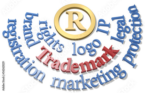 Fotomural Trademark words around IP R symbol