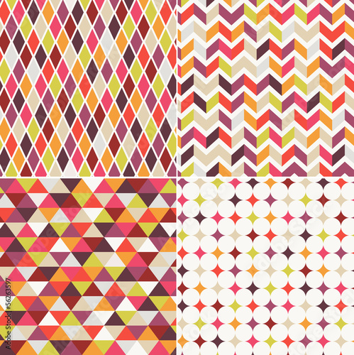 Obraz na płótnie canvas Bez szwu abstrakcyjny wzór geometryczny