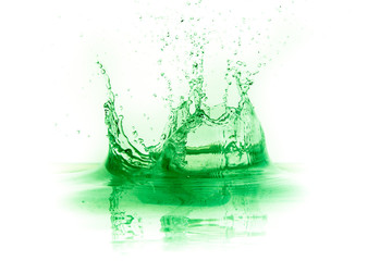 Poster - green liquid splash