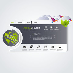 Wall Mural - abstract eco website template