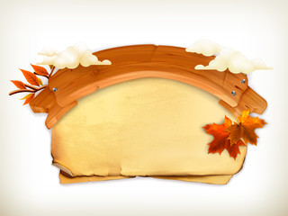 Wall Mural - autumn card
