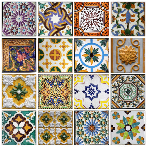 Naklejka na kafelki Traditional tiles from Porto, Portugal