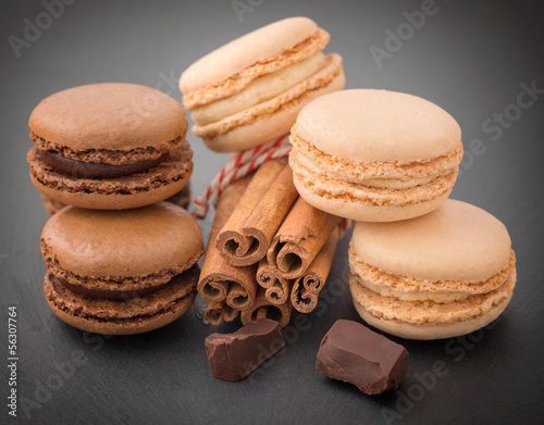 Tapeta ścienna Makaroniki z cynamonem i czekoladą