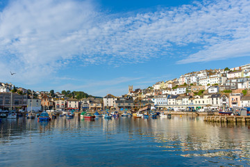 Canvas Print - Brixham harbour Devon England Torbay