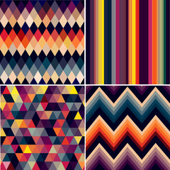 geometric colorful seamless pattern