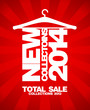 New collections 2014, total sale collections 2013 banner. 