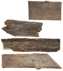 Wall Mural - Four old wooden boards.  Wood plank,