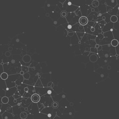 Dark network color technology communication background