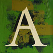 Letter A, alphabet art