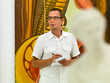 © Daco - art collector at exhibition opening