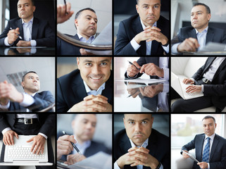 Sticker - Mature businessman