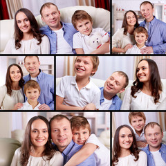 Canvas Print - Family at home