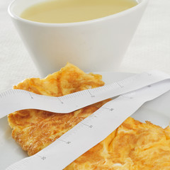 Wall Mural - consomme and french omelette