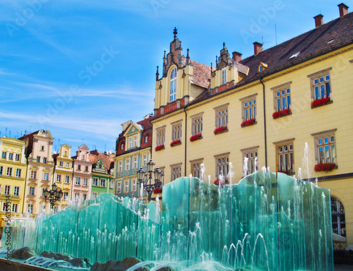 Board z aluminiowym obramowaniem Rynek, wrocław, polska
