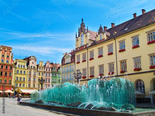 Board z aluminiowym obramowaniem Rynek, wrocław, polska
