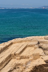 Poster - Rocks with sea in background