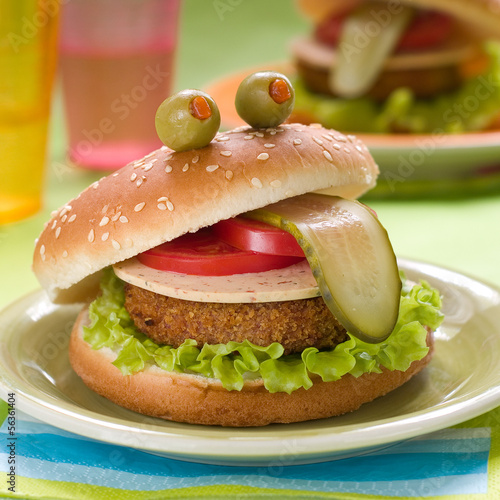 Naklejka samoprzylepna Hamburger