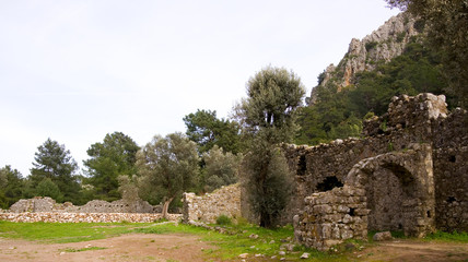 Wall Mural - Ruinen in Olympos bei Kemer - Türkei