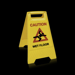 wet floor sign